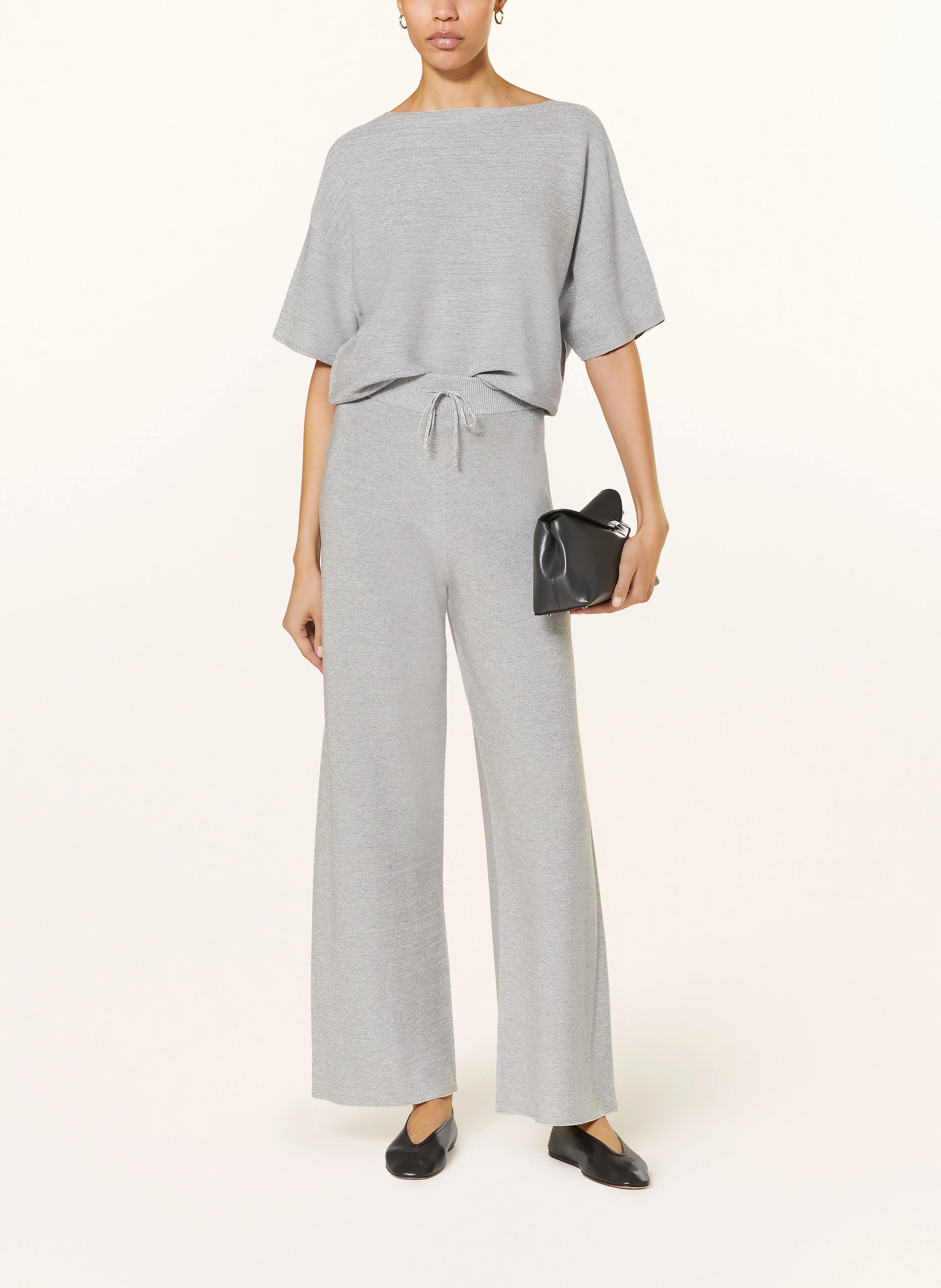 FABIANA FILIPPI Strickshirt mit Glitzergarn