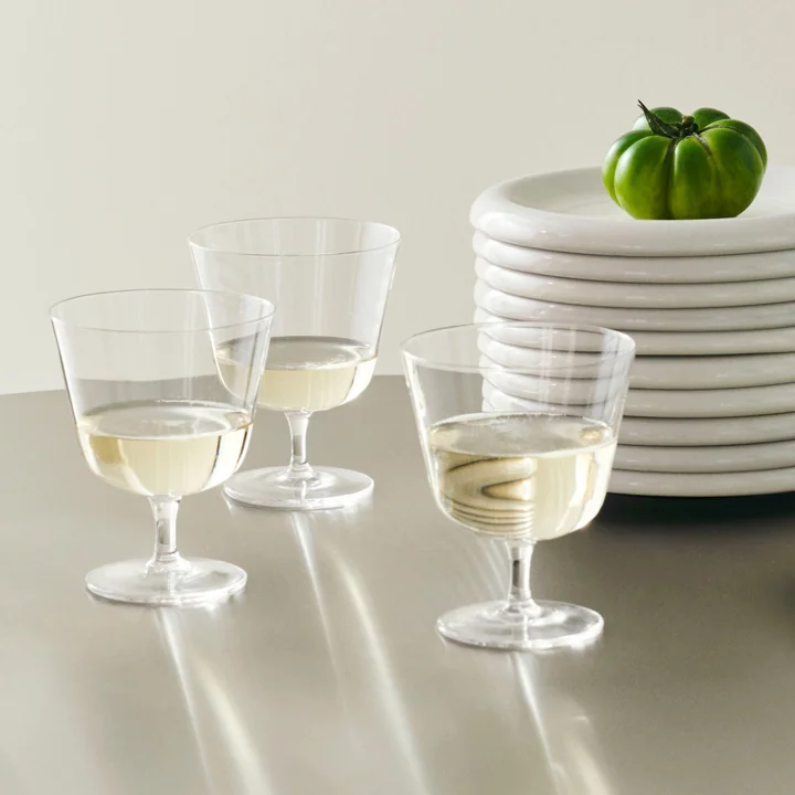 HAY - Curve Glas Tumbler, small, klar (2er-Set)