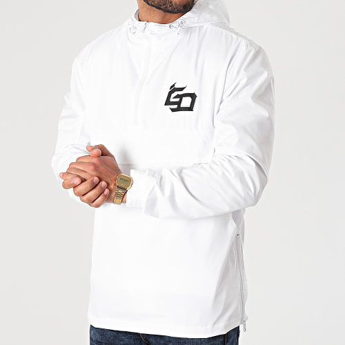 Coupe-Vent Logo Blanc