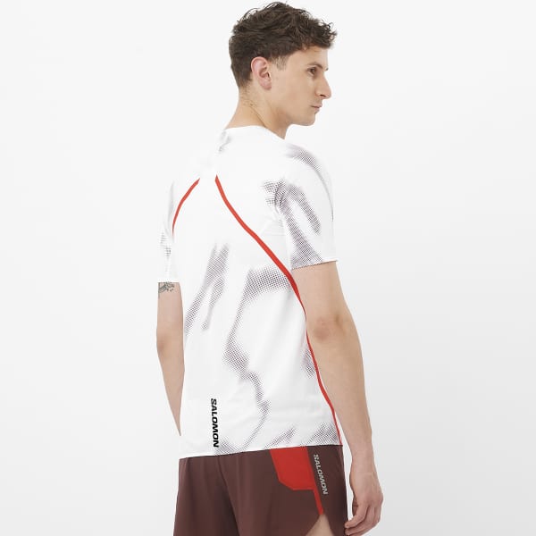 T-shirt trail SALOMON S/LAB SPEED TEE M WHITE/ANDORRA