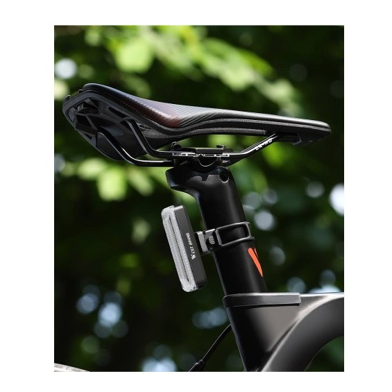 Wiederaufladbares USB Velo Rücklicht Fahrrad LED Warnlicht IPX4 - Rot