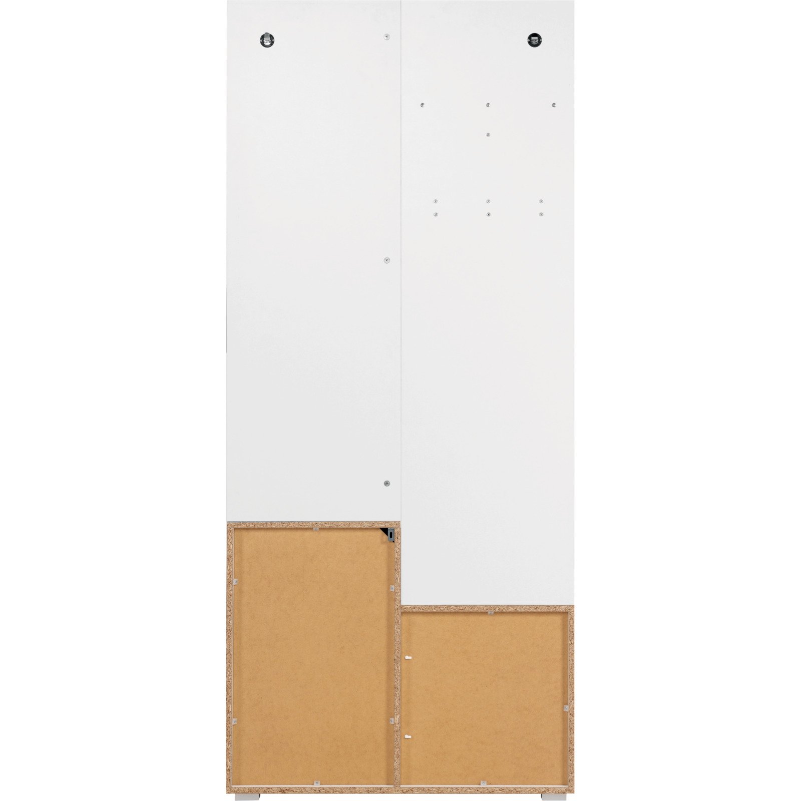 Kompakt-Garderobe Shark Dekor weiss matt 85 x 195 x 37 cm