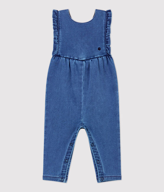 Combinaison en denim bébé.