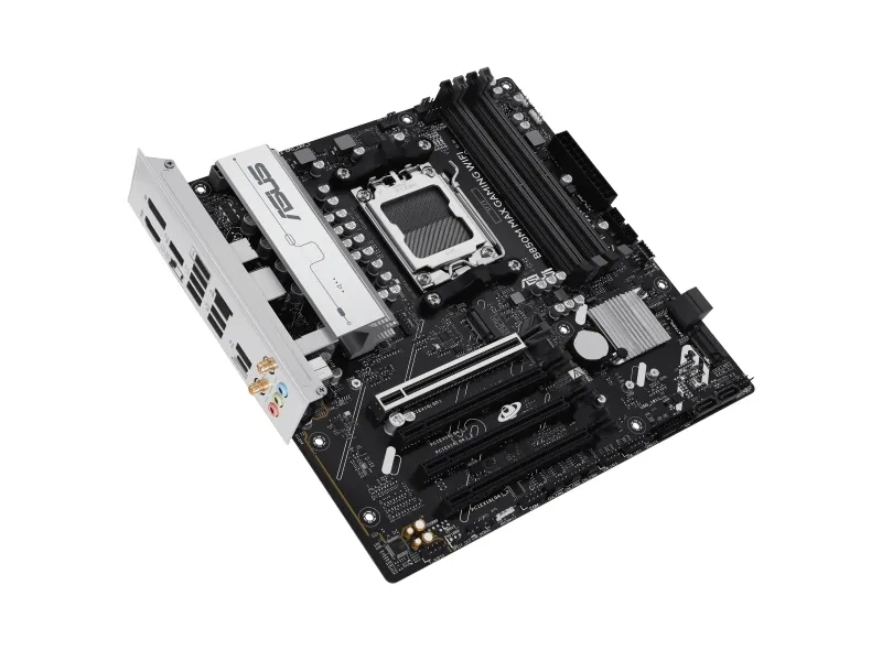 ASUS B850M MAX GAMING WIFI Bundkort - AMD B850 - AMD AM5 socket - DDR5 RAM - Micro-ATX