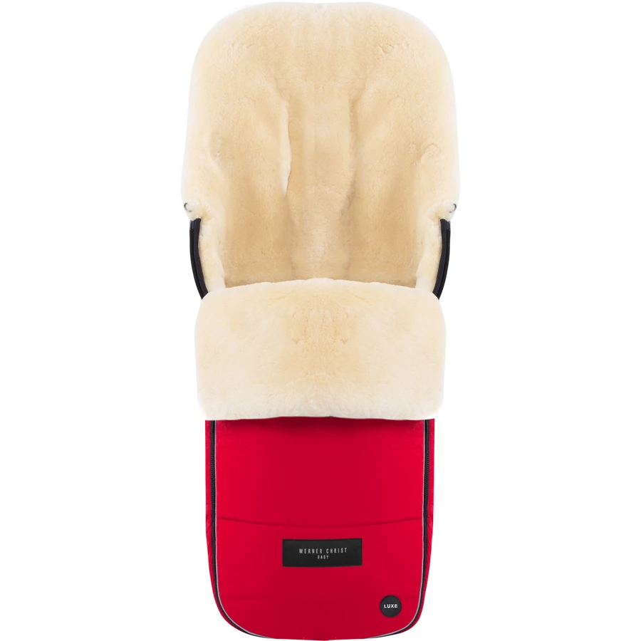 Werner Christ Baby Fußsack FLIMS LUXE chili red