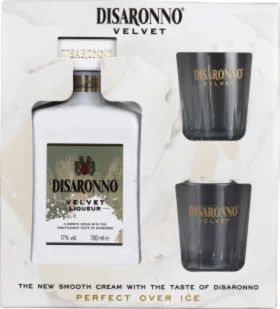 DISARONNO VELVET LIQUEUR GIFTSET 70CL