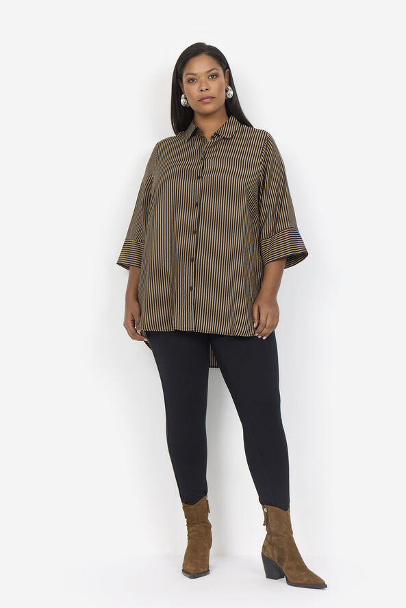 Wasabiconcept Curvy WA-GENTINA 2 Skjorte Mørk sand 8404c mørk sand