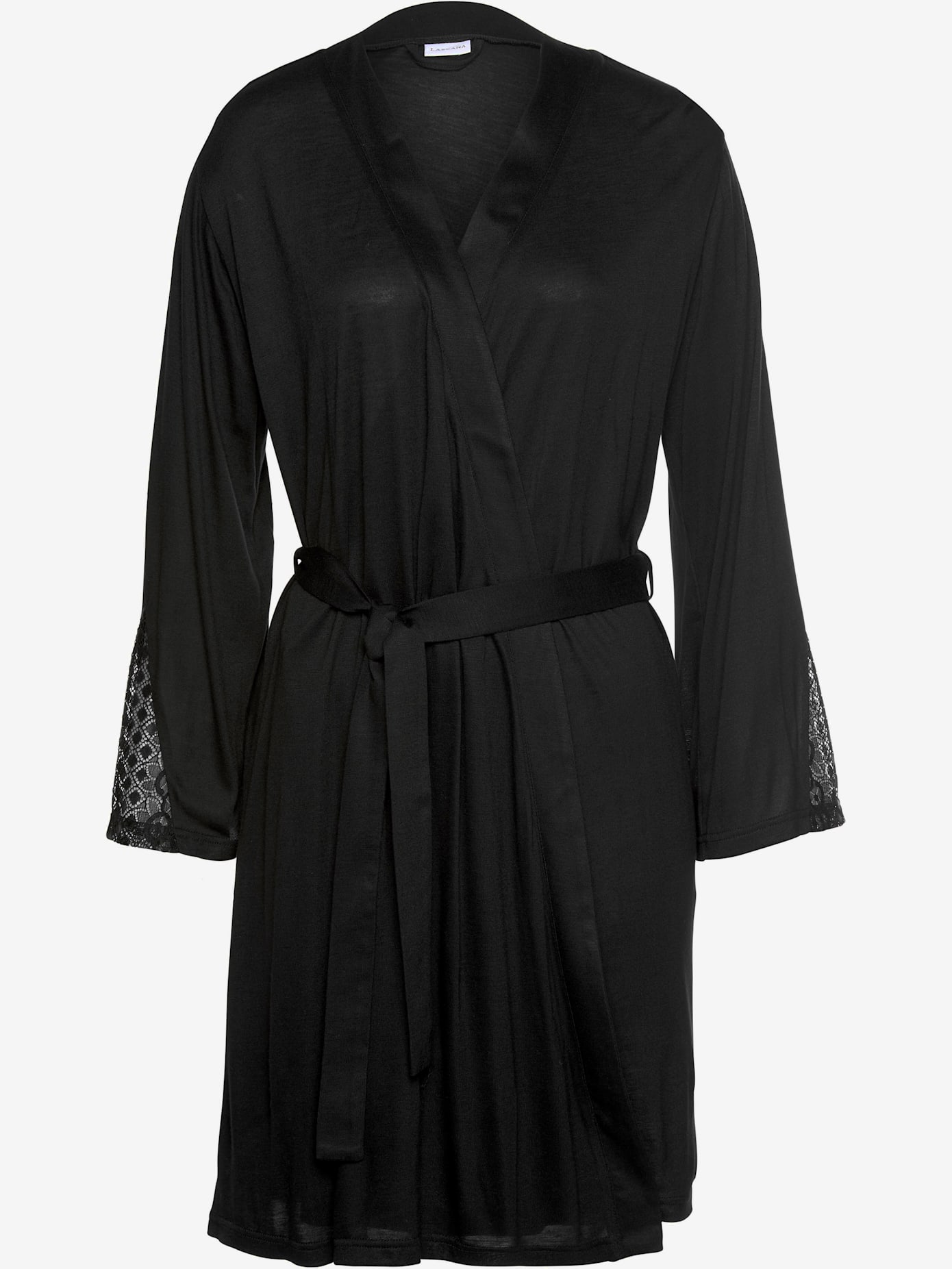 Kimono court, empiècements dentelle