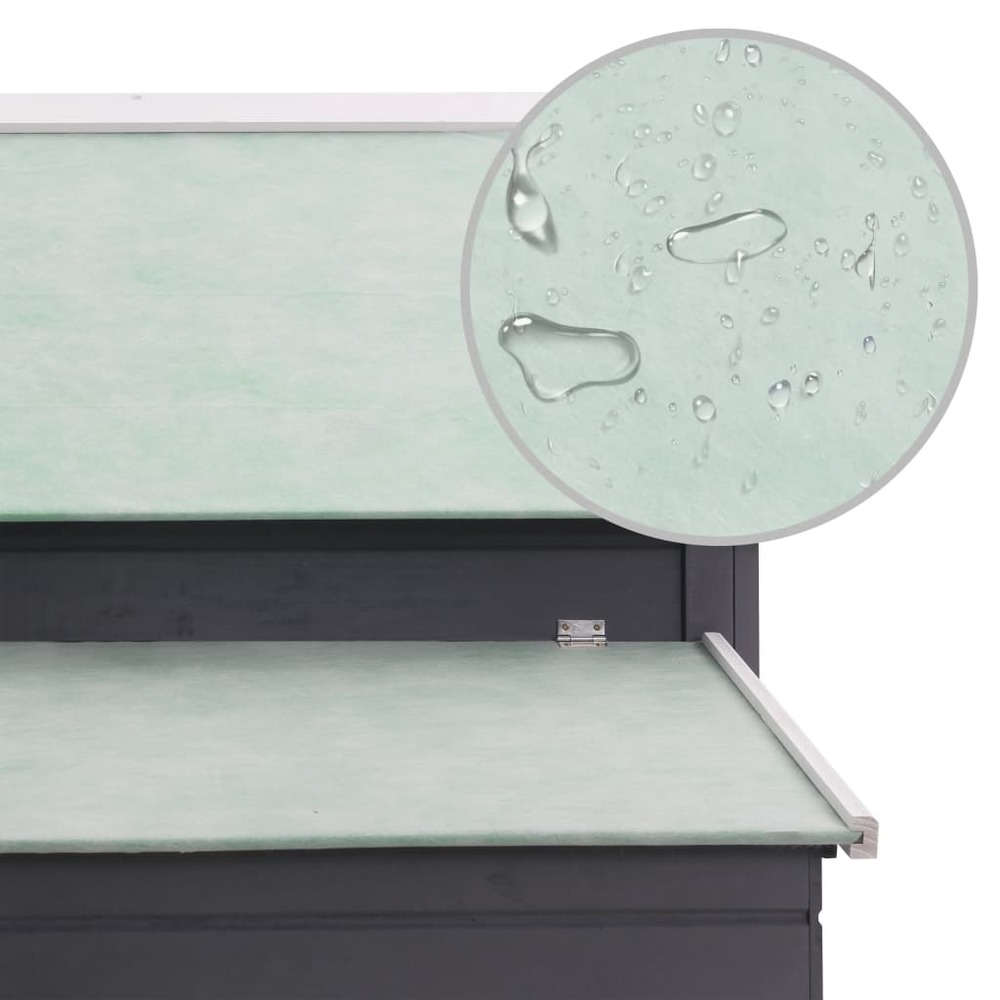 Poulailler 157 x 97 x 110 cm gris bois