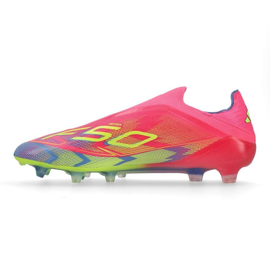 adidas F50 Elite Laceless FG Mystic Victory - Lucid Pink/Lucid Lemon/Blue Fusion