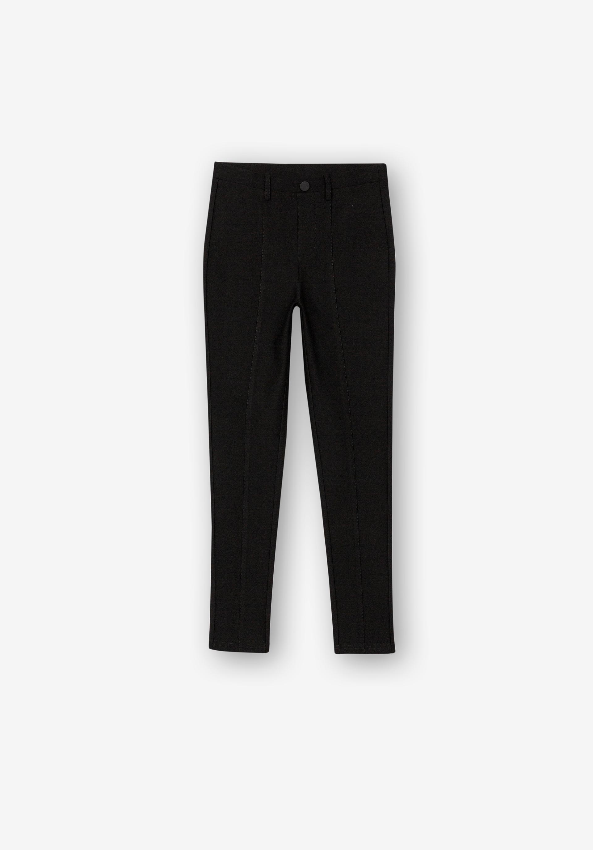 Leggings de Cintura Alta com Botão