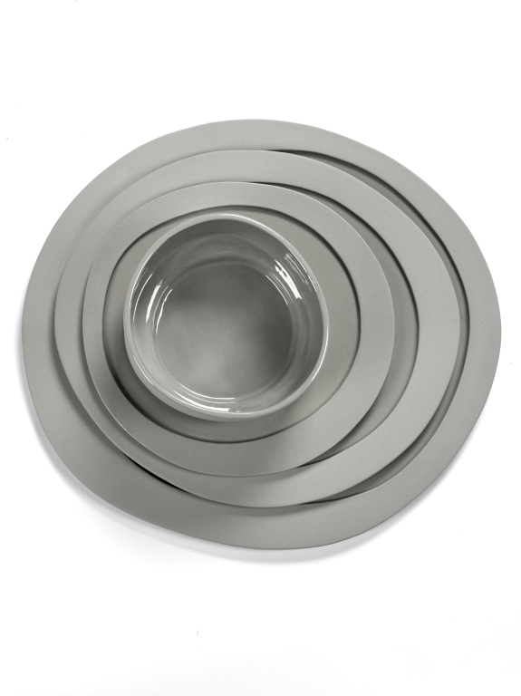 Valerie Objects Inner Circle by Maarten Baas kom Ø13,5 Light Grey