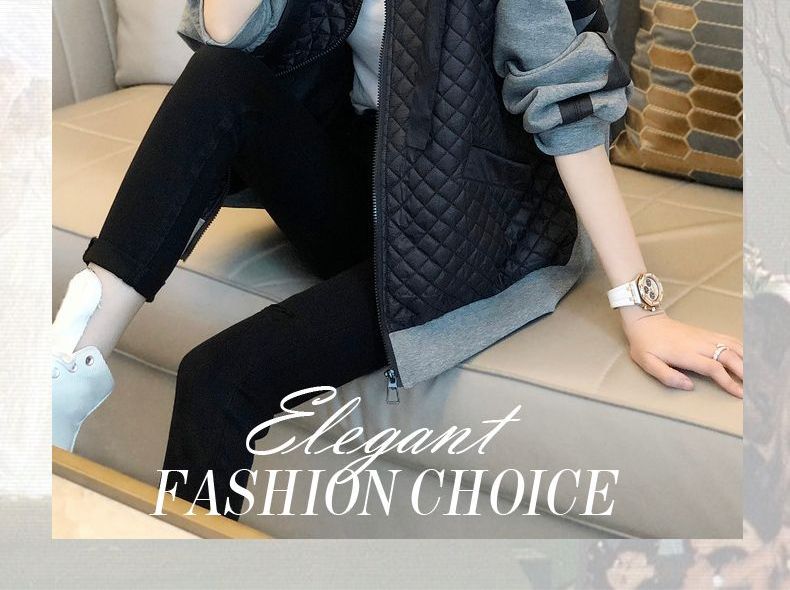 Jeonseon - Gewatteerde hoodie met rits