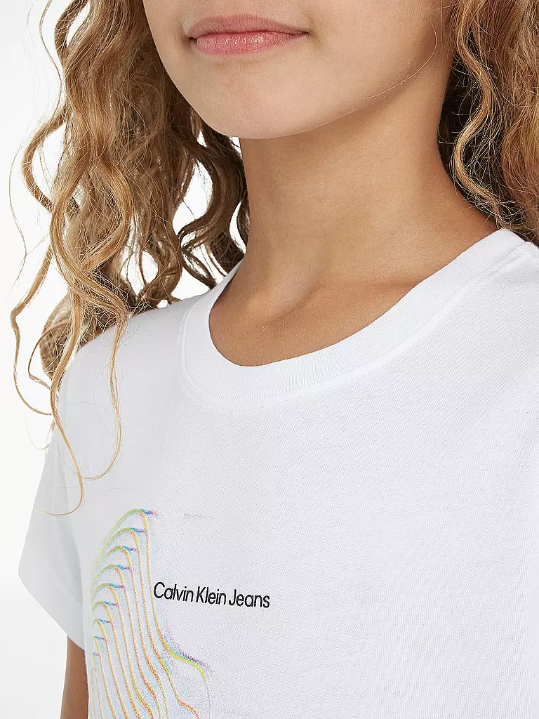 CALVIN KLEIN JEANS Mädchen T-Shirt  weiss