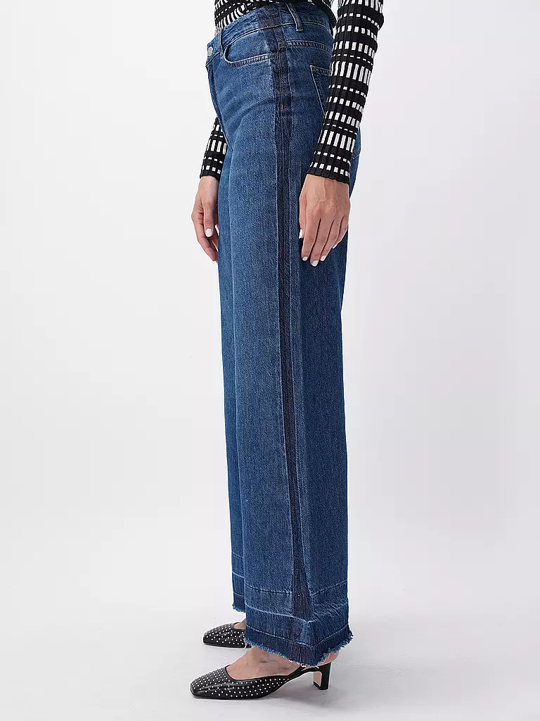 RICH & ROYAL Jeans Flared Fit blau