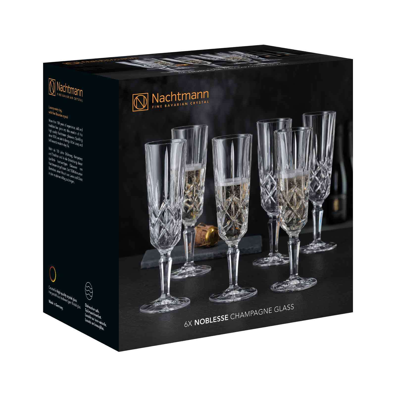 Nachtmann Champagnergläser Noblesse 155 ml 6er Set