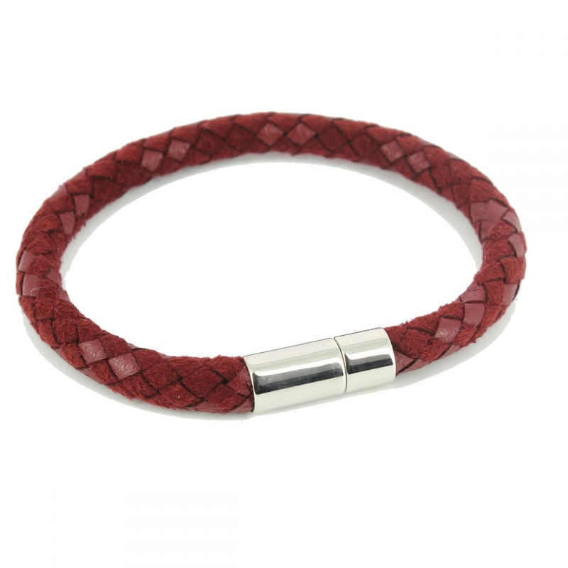 Bracelet preppy Homme Monart, rouge