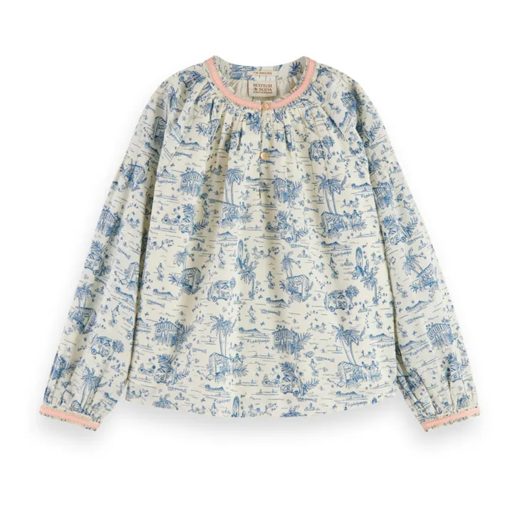 Scotch & Soda Blouse Surf and Sup | Blanc