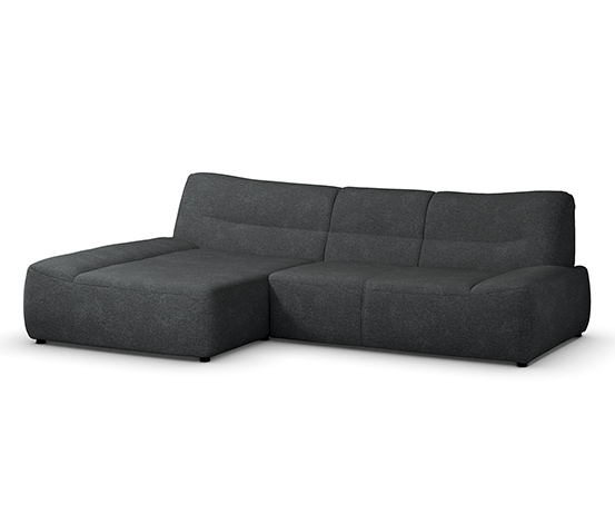 DOMO collection Ecksofa »Cesena«, links, anthrazit