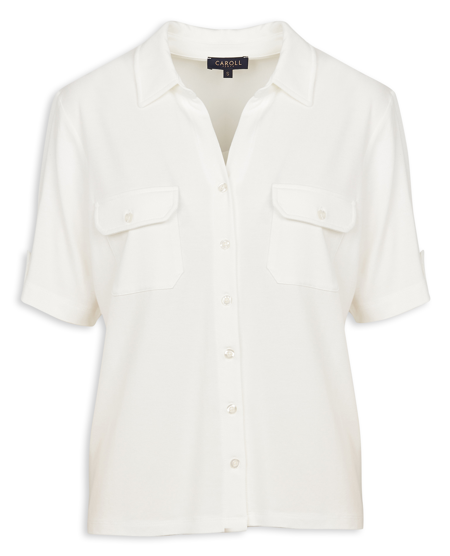 TESTELO - Tee-shirt col classique | Blanc