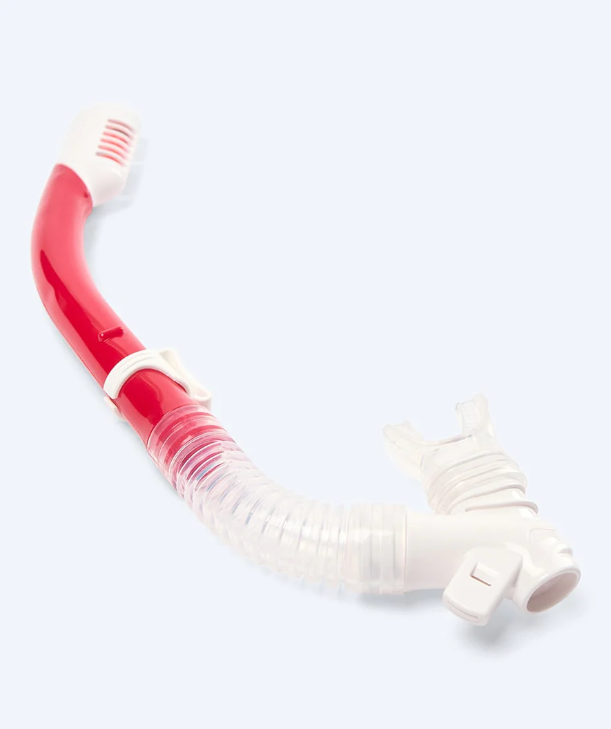 Watery full-dry snorkel til børn - Triton - Rød