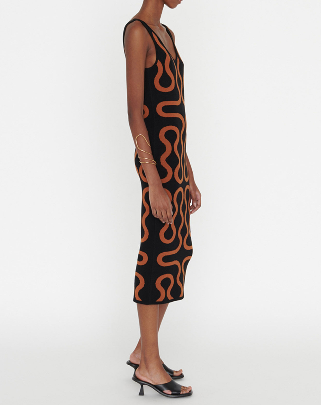Zapa Robe Ridley imprimée noir/marron