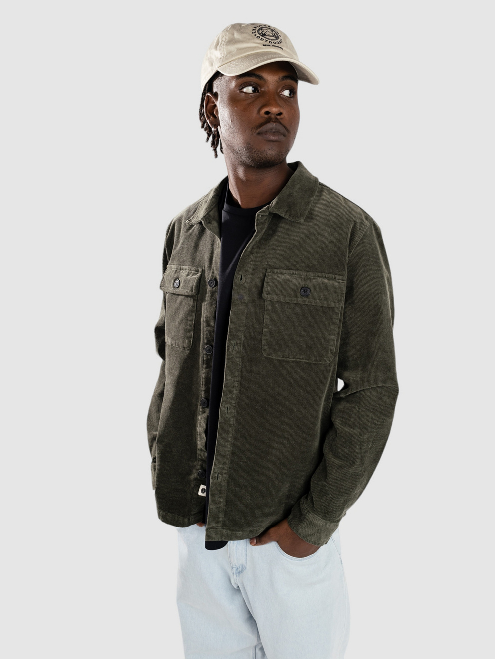 Anerkjendt Akoscar Cord Shirt forest night