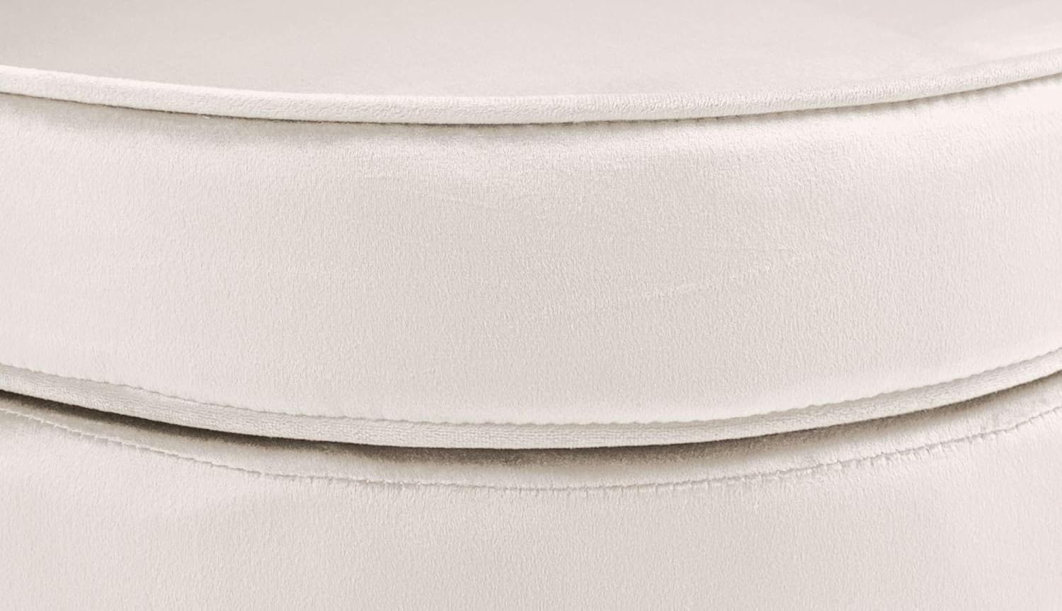CLP Sessel Rosita I Polsterstuhl Mit Samt-Bezug I Gold-Farbiges Metallgestell, Farbe:Creme