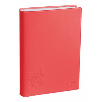 Agenda Touch - 1 jour par page - 12 x 17 cm - corail - Quo Vadis
