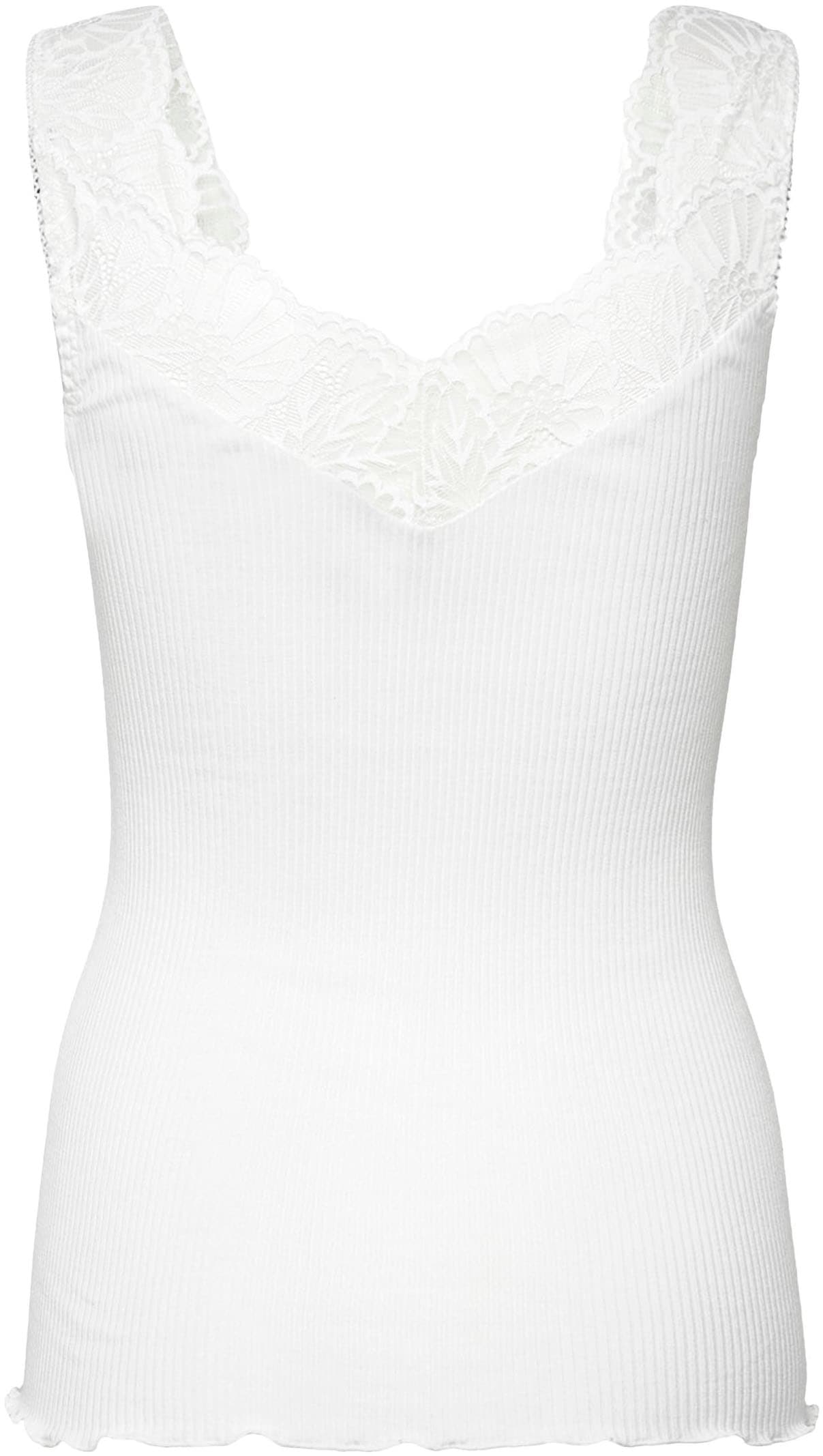 rosemunde Tanktop , Vintage-Spitzenbesatz, feminin, beuquem, ohne Ärmel, Seidenmix