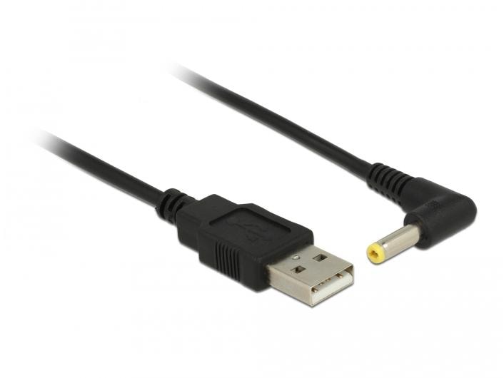 Delock USB-Stromkabel Hohlstecker 4.0/1.7 mm USB A - Spezia Delock Stromkabel USB > DC 4.0 x 1.7 mm Stecker 90° 1.5 m
