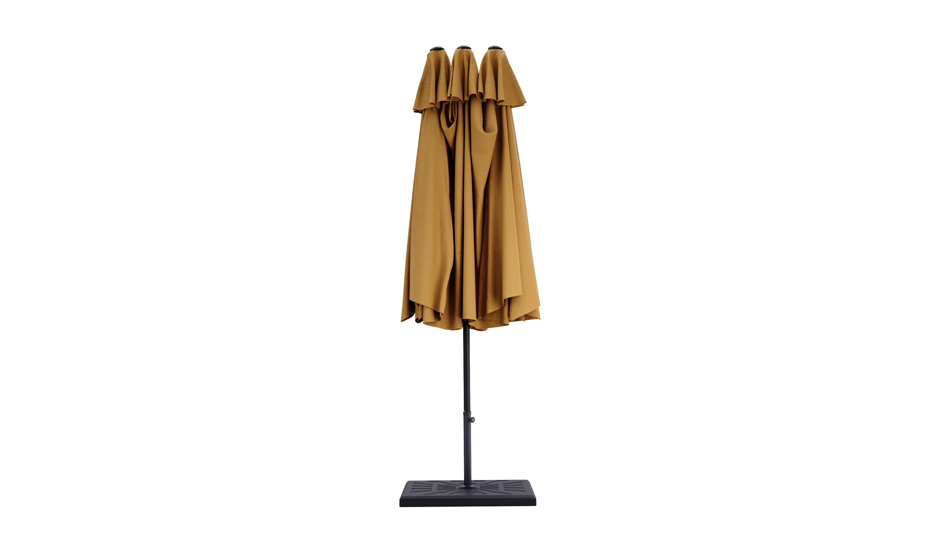 Doppel-Sonnenschirm SOLI 460 x 270 cm braun