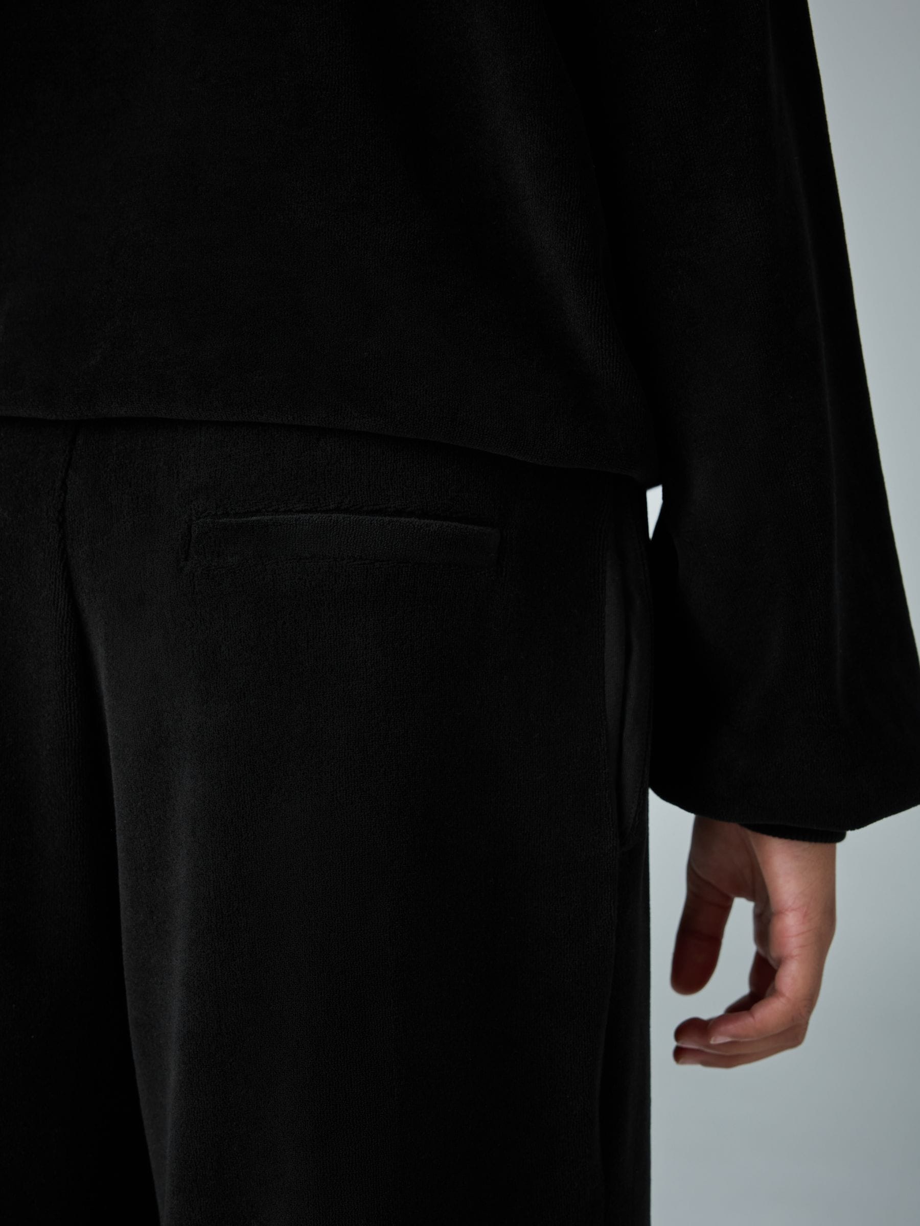 smALLSAINTS Velour Hoodie and Wide Leg Jogger Set