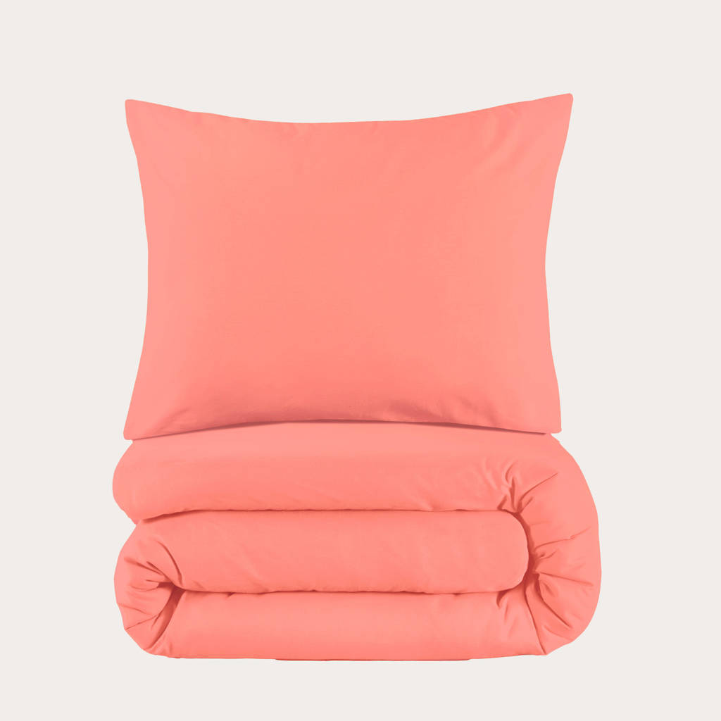 katoenen dekbedovertrek kinder roze (120x150 cm)