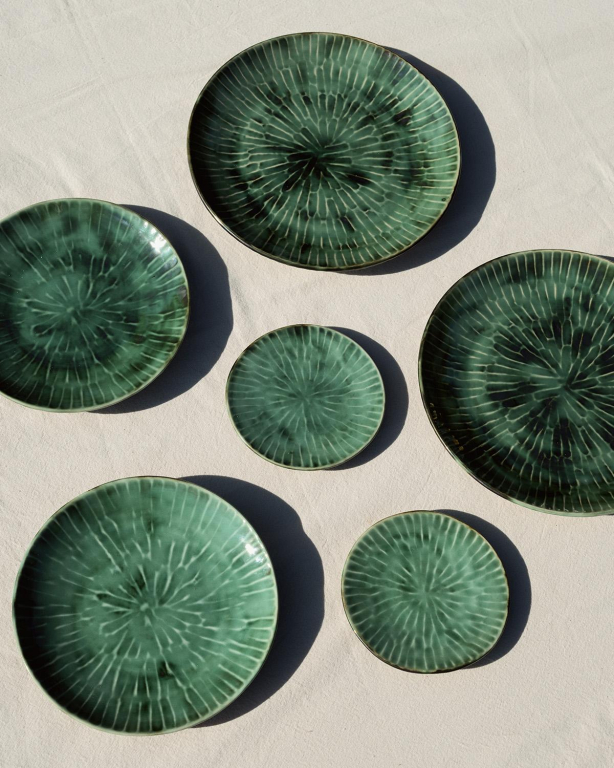 Serax Verde Lanza by Pascale Naessens dinerbord Ø22 set van 2