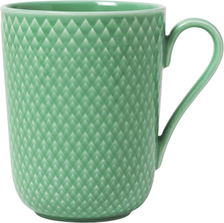 Lyngby Porcelæn Rhombe Color Krus med hank 33 cl grøn porcelæn Grøn