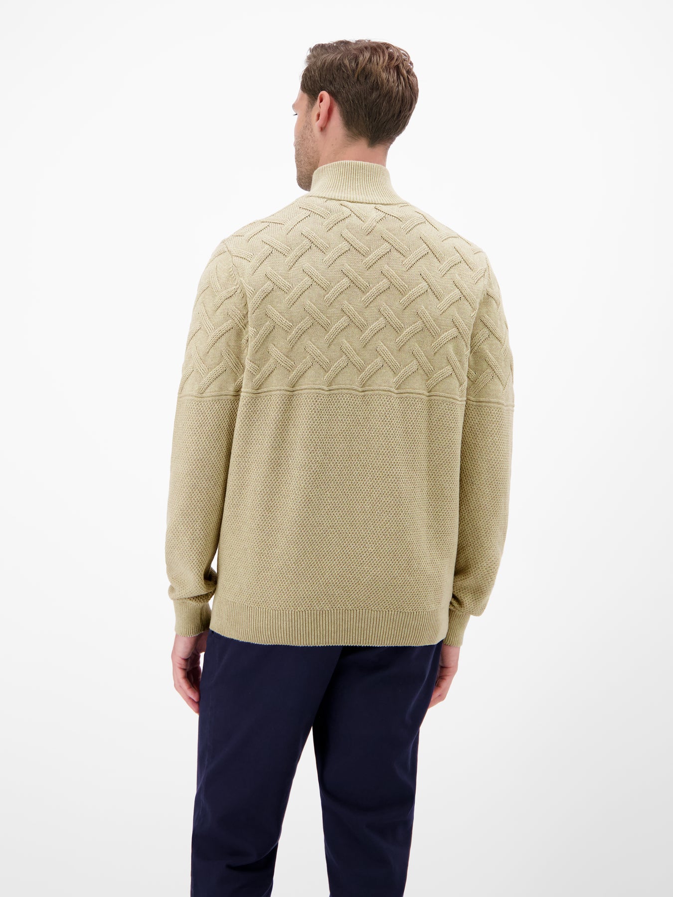 Herren-Troyer mit Jacquardmuster