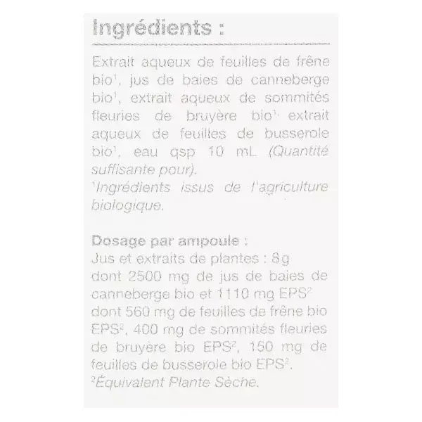 Ampolas Nat & Form Organic Urinary Comfort, 20 ampolas
