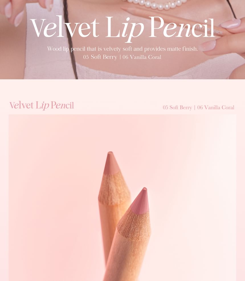CLIO - Velvet Lip Pencil Set - 6 kleuren