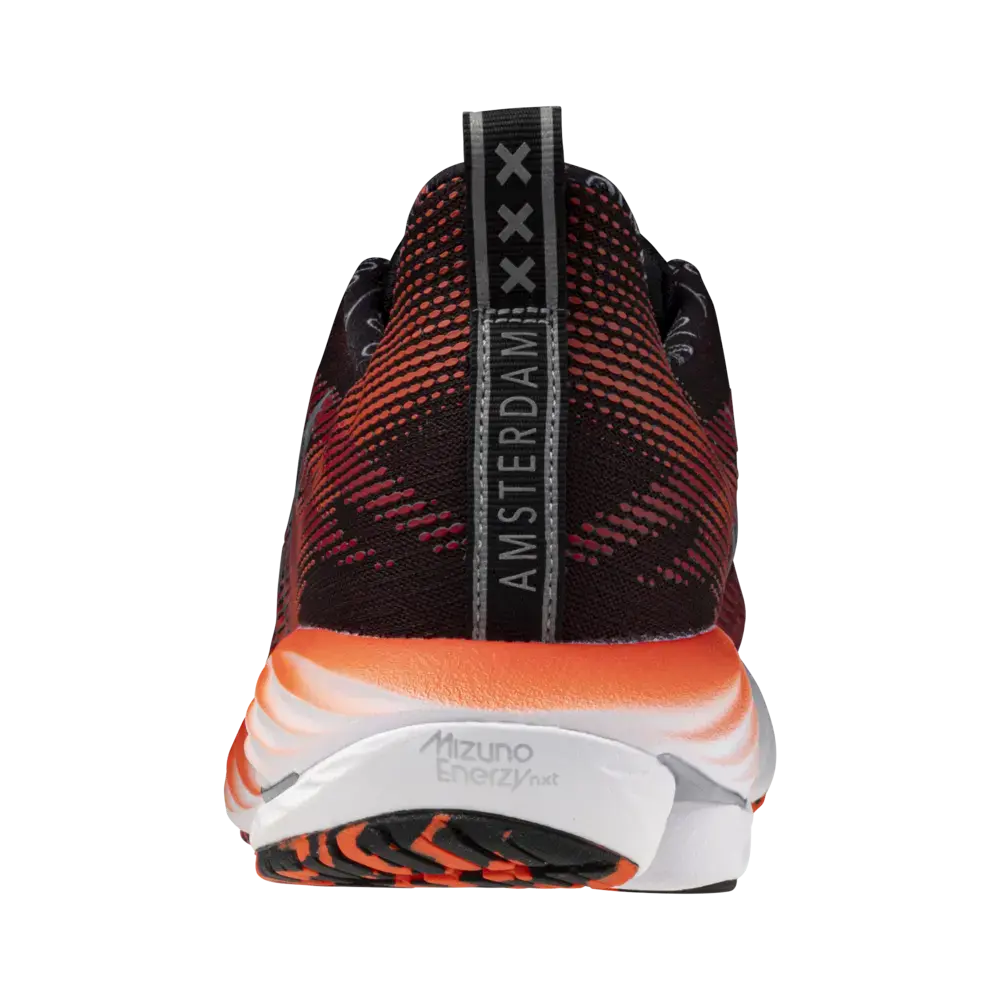 Mizuno Wave Rider Hardloopschoenen Rood/Zilver/Zwart Heren