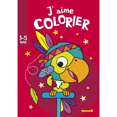 J'aime colorier (3-5 ans) - Perroquet-indien