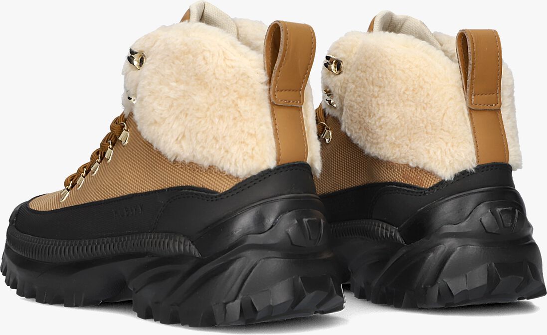 NUBIKK cognac nubikk hoge sneaker phosphor torin fur