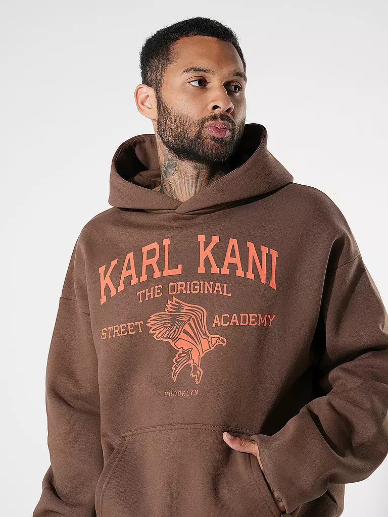 KARL KANI Kapuzensweater - Hoodie  braun