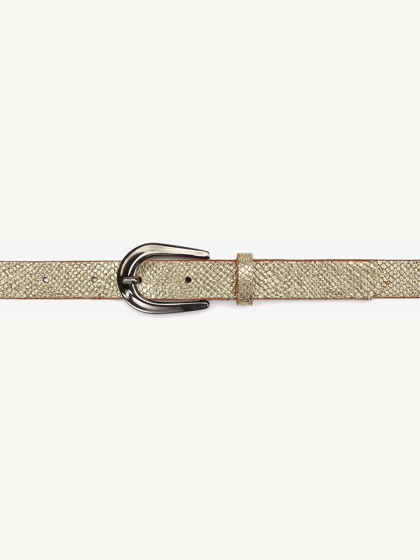 Ceinture en cuir ceinture étroite avec motif animal en relief