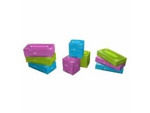 Ansigtsserviet MultiLine soft 2 lag FSC hvid 20x21 cm i pop-up æske,40 pk x 100 stk/krt