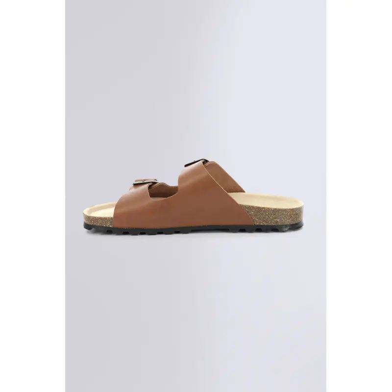 Kick elk Marron clair SANDALES Cuir Homme
