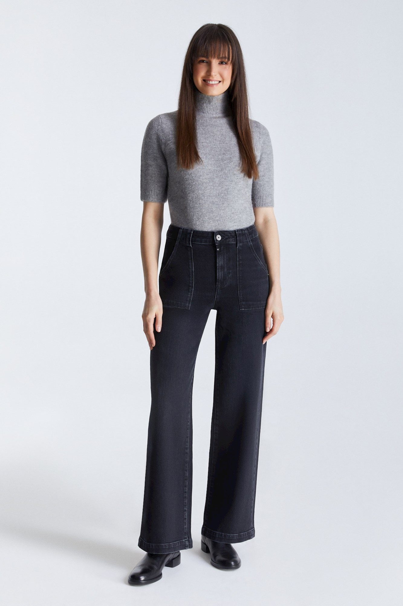 COJ Denim - Lulu High Waist Jeans - Black Vintage