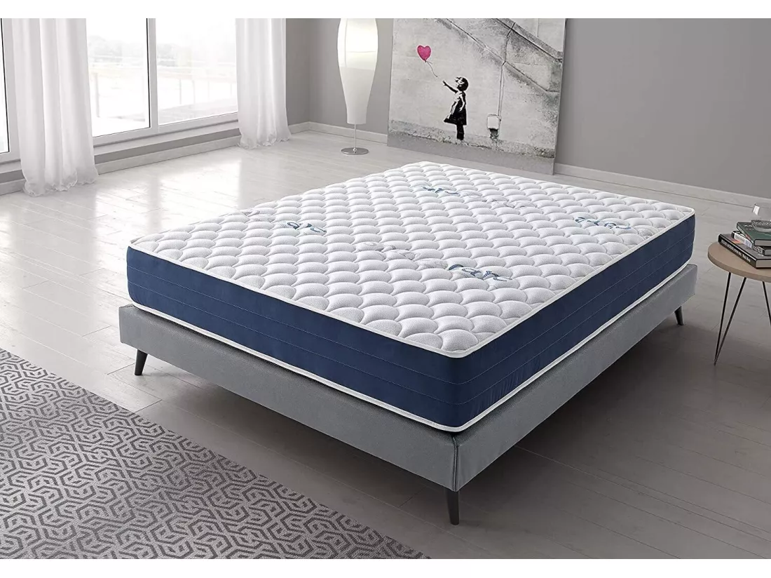 Matelas 180x200 mousse real confort | mousse à mémorie de forme visco soft® | épaisseur 25 cm | double face été-hiver