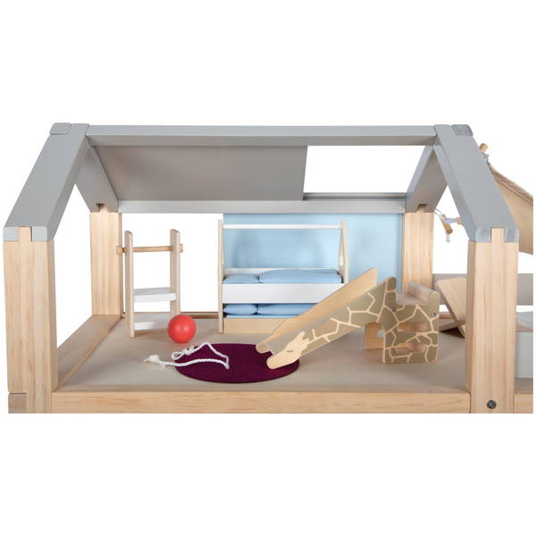 small footsmall foot   Puppenhaus Natur mit Möbeln
