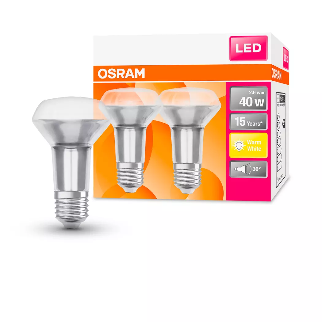 LED-Reflektorlampe E14/2,6 Watt/Energie F